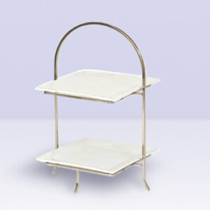 Plate Stand Two Tier, Square