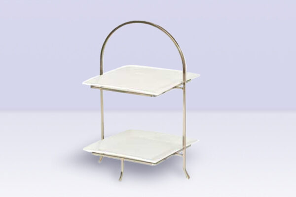 Plate Stand Two Tier, Square