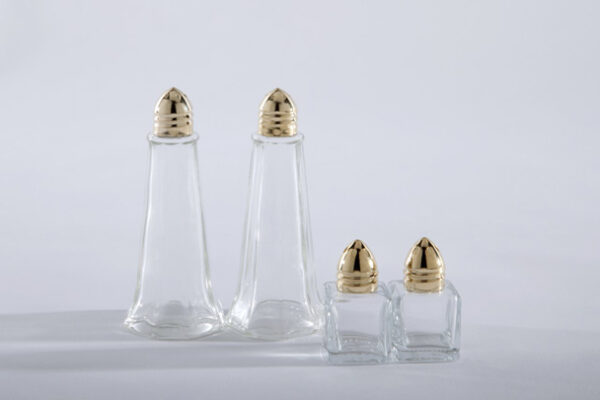 Salt & Pepper Set, Gold Top