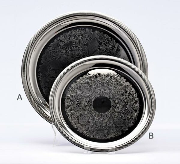 Round Mirror Finish Trays