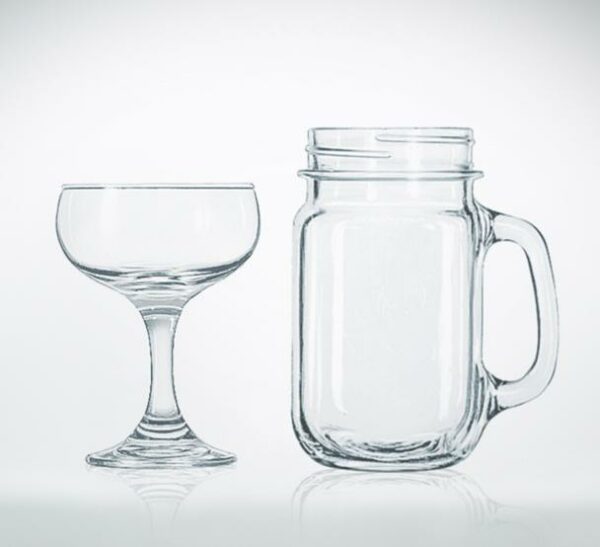 Champagne Saucer Glass | Mason Jar