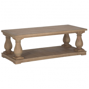 Balustrade Coffee Table, Natural Oak
