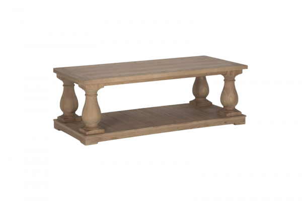Balustrade Coffee Table, Natural Oak