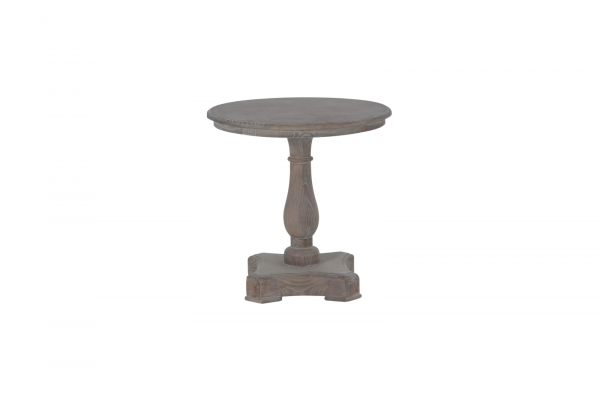 Balustrade End Table, Washed Gray