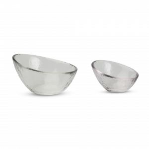 Slanted Bowls, Clear