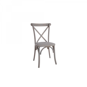 Crossback Chair, Antique Gray