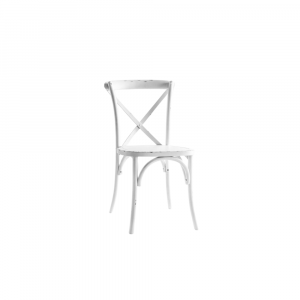 Crossback Chair, Distressed White