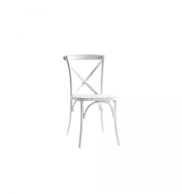 Crossback Chair, Distressed White