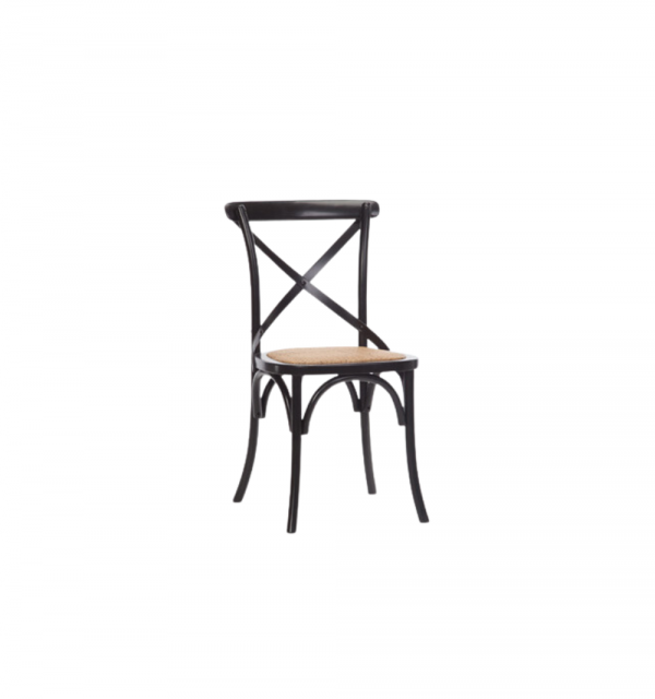 Crossback Curved Leg, Black