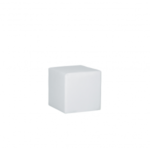 Cube Ottoman, White