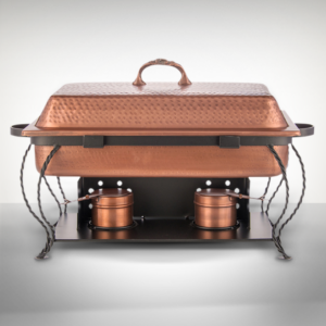 Hammered Copper Chafer Rectangular
