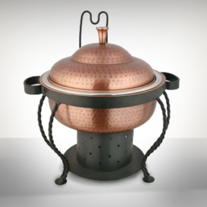 Hammered Copper Chafer Round