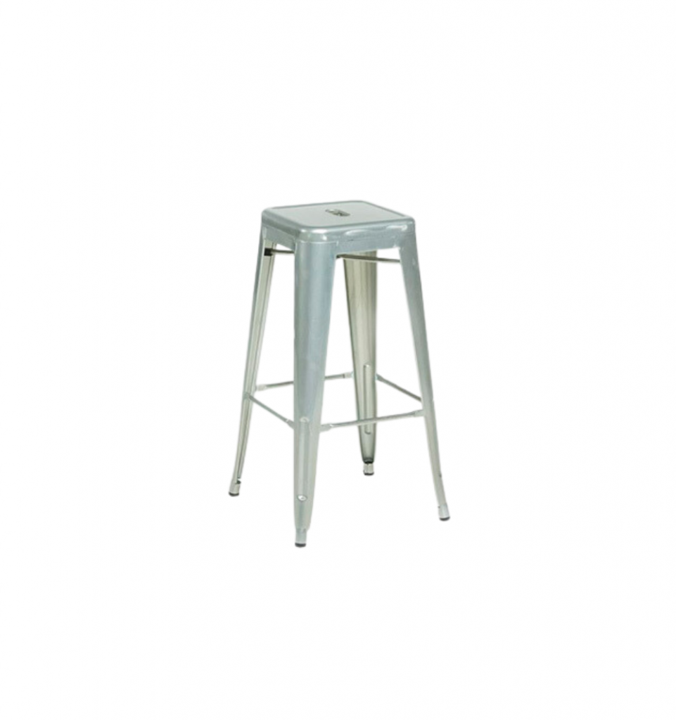 Stools Silver Rent Industrial Stool, Silver - Bay Area