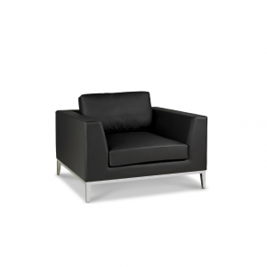 Italia Lounge Chair, Black