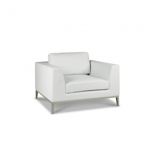 Italia Lounge Chair, White
