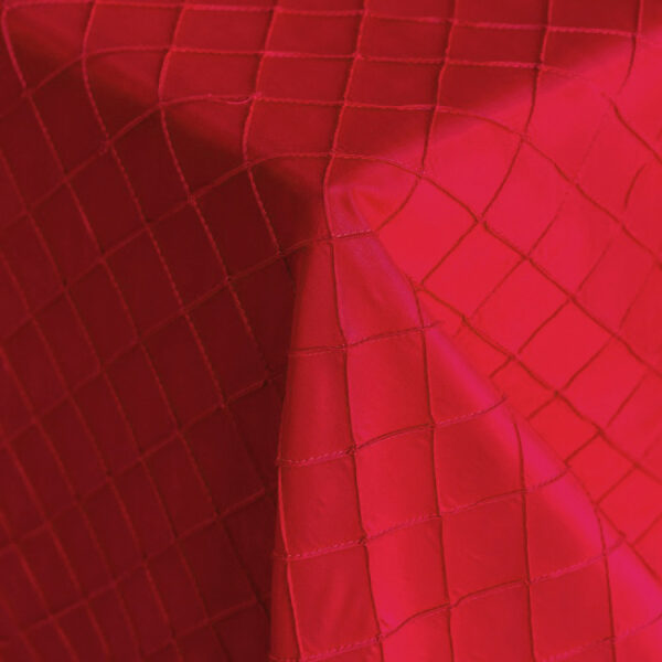 Pintuck Red