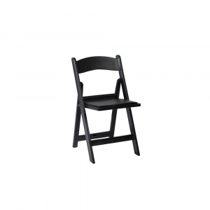 Resin Folding Chair, Black