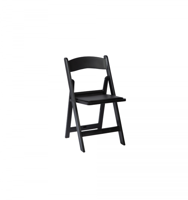 Resin Folding Chair, Black
