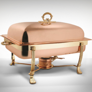 Rose Gold Rectangular Chafer