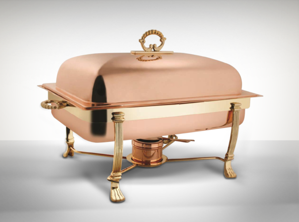 Rose Gold Rectangular Chafer