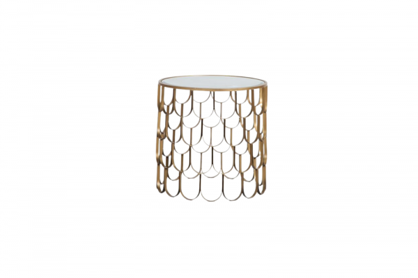 Scallop End Table, Large
