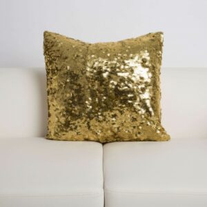 Paris Sequins Gold Pillow