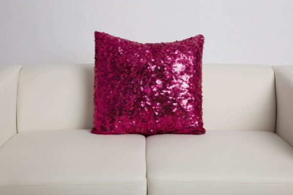 Paris Sequins Magenta Pillow