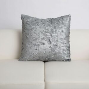 Paris Sequins Pewter Pillow