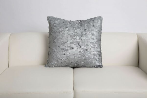 Paris Sequins Pewter Pillow