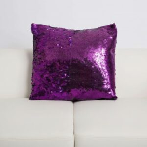 Paris Sequins Plum Pillow