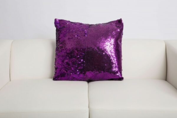 Paris Sequins Plum Pillow