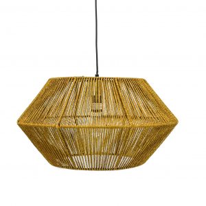 Rattan Chandelier, Brown