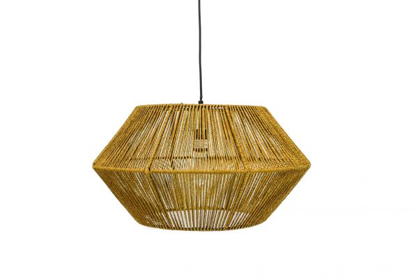 Rattan Chandelier, Brown