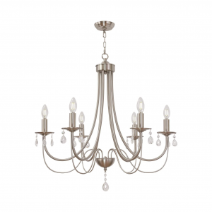 Nickel w/Crystal Accents, Small