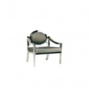 Edge Lounge Chair, Gun Metal