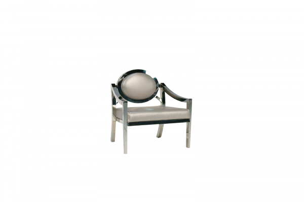 Edge Lounge Chair, Silver