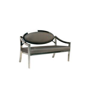 Edge Loveseat, Gun Metal