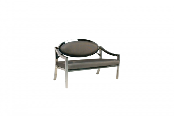 Edge Loveseat, Gun Metal