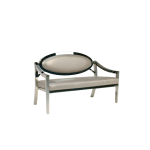 Edge Loveseat, Silver