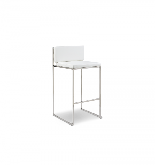 Italia White Barstool