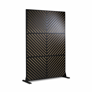 Modern Privacy Screen, Black