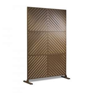 Modern Privacy Screen, Brown