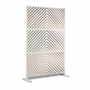 Modern Privacy Screen, White