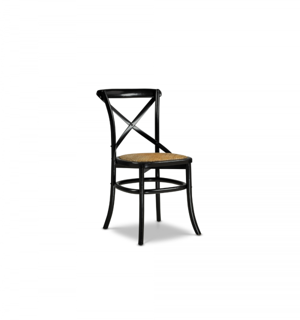 Crossback Bentwood Chair, Black