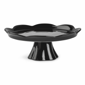 Black Ceramic Cake Stand