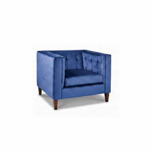 Charlotte Lounge Chair, Indigo