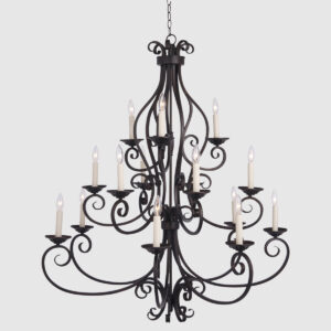 Tuscan Wrought Iron Chandelier