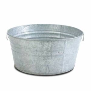 Round Galvanized Beverage Tub