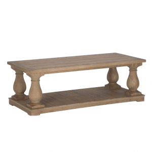 Balustrade Coffee Table, Natural Oak