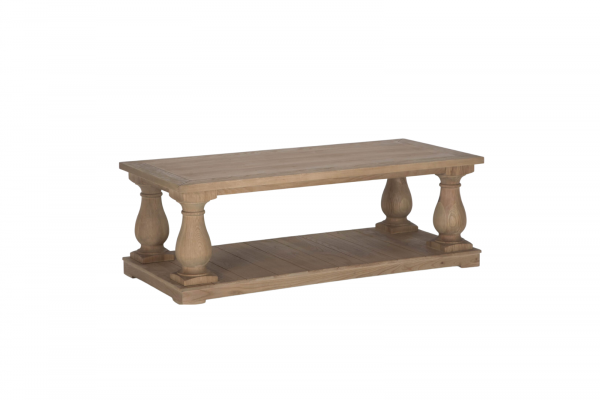 Balustrade Coffee Table, Natural Oak